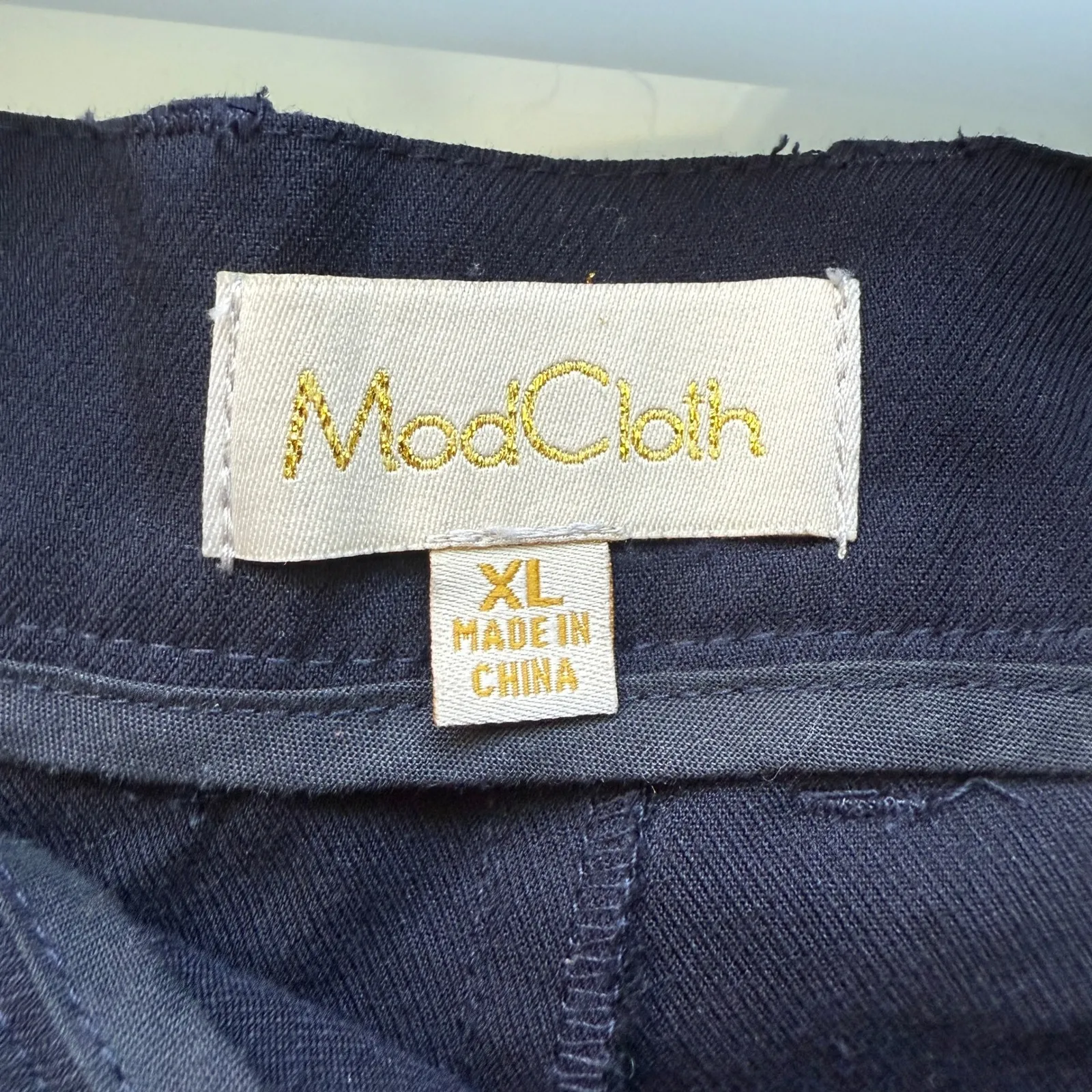 ModCloth XL Black Wide Leg Career Casual High Waist Trousers Pants‎ - Image 4