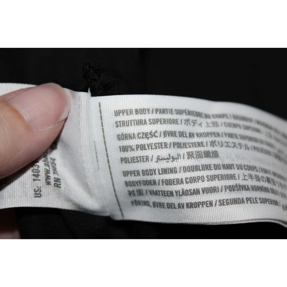 Womens Abercrombie & Fitch Black Sheer Long Sleeve V-Neck Bodysuit Black Size XS - Image 4