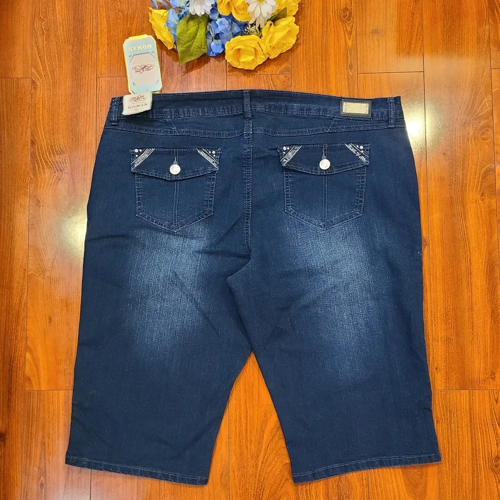 One 5 One Denim Capris Shorts Size 20W - Image 2