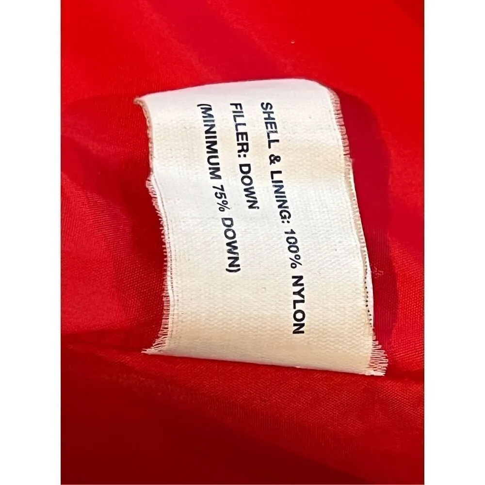 Gap Vintage Down Puffer‎ Zipper Winter Washable Vest Orange Spice MEDIUM Outdoor - Image 11