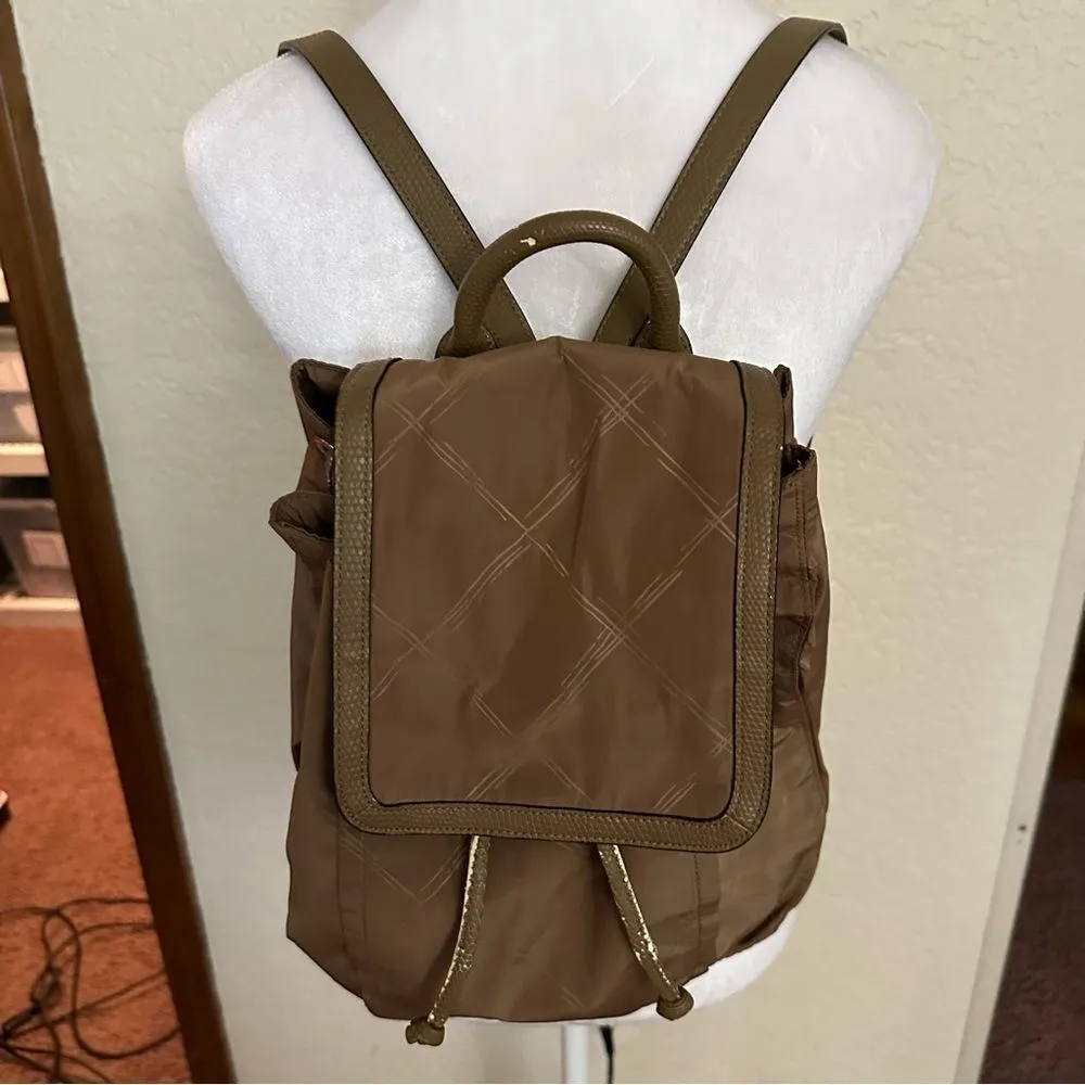 Vera Bradley Women's‎ Backpack Brown Nylon Inner Pocket Top Handle Adjustable - Image 11