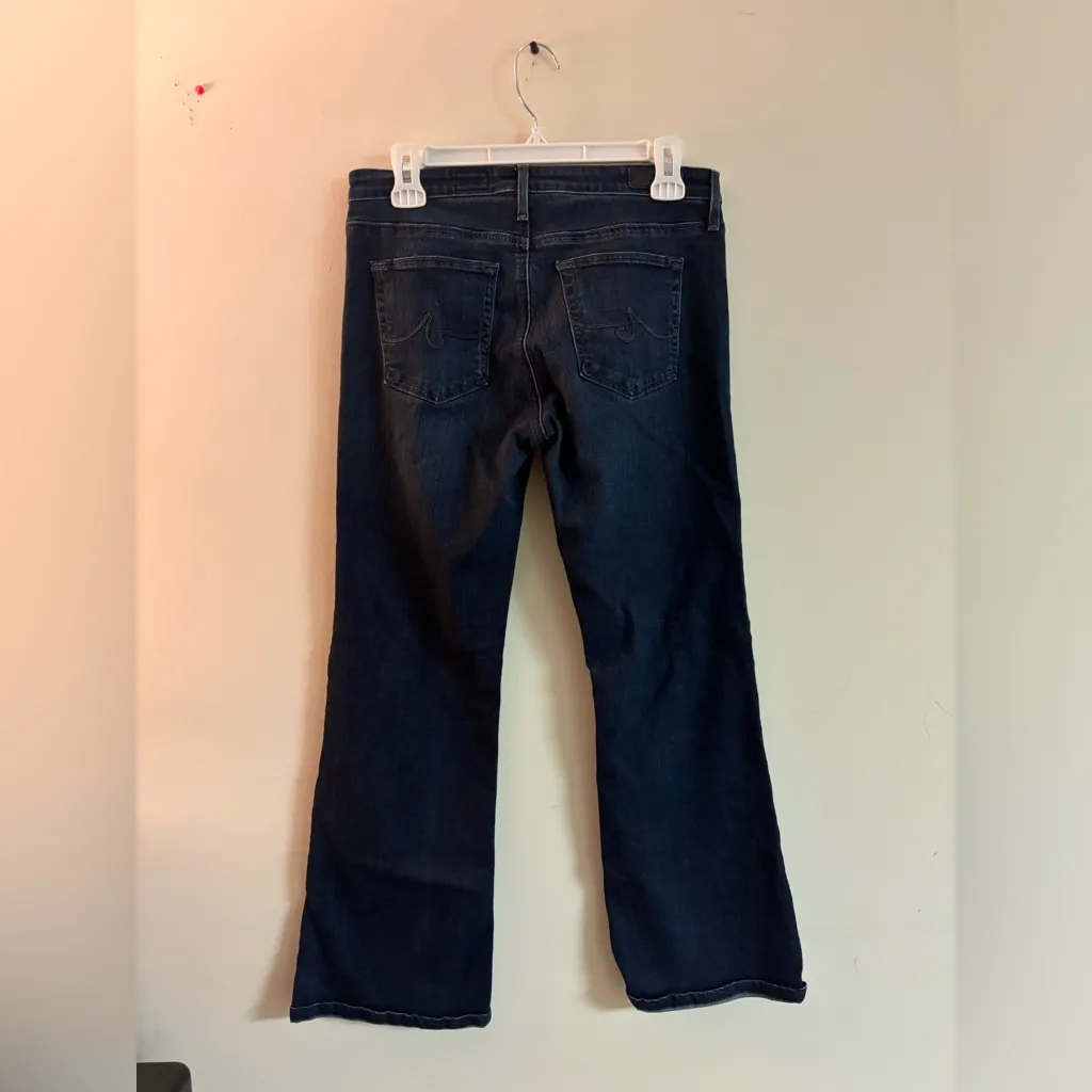 AG Adriana Goldschmeid the Angle Bootcut Jean Women’s Size 28 Dark Wash Low Rise - Image 2