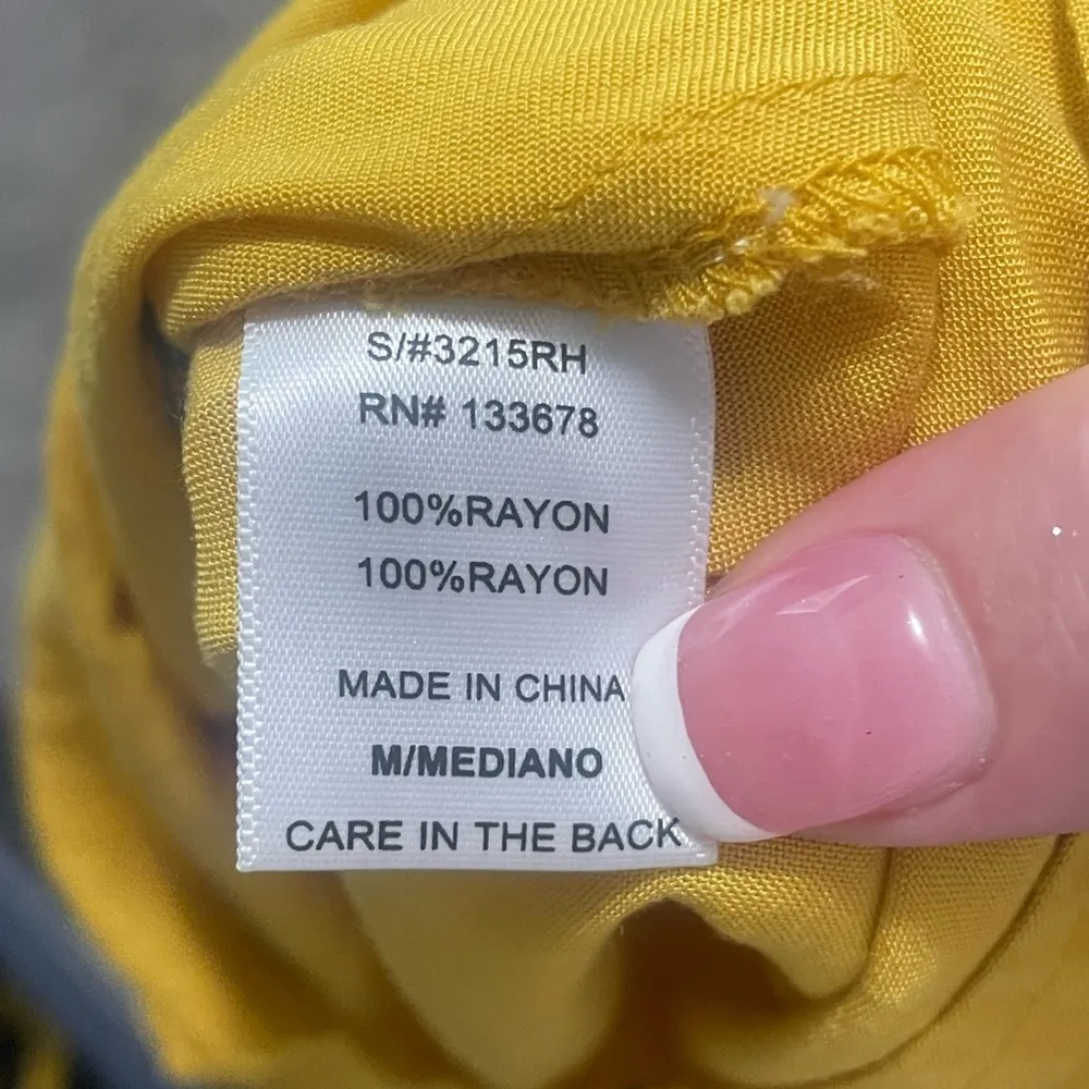 Love Tree Romper Women Medium eyelet bibbed floral embroidered off the shoulder - Image 7