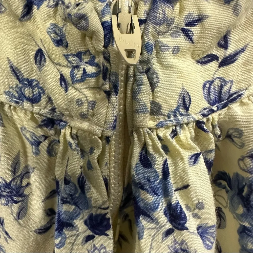 Paris Blues Vintage Y2K Yellow Floral Cut Out Tie Back Floral Dress Juniors 3 - Image 8