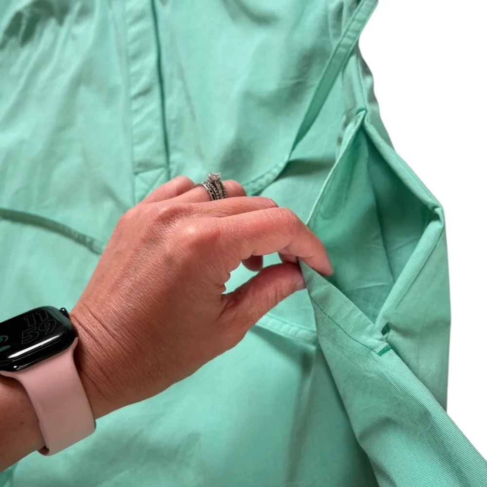 Columbia Shirt Dress Mini Tie Waist Short Sleeve Mint Green Womens Size XS - Image 3