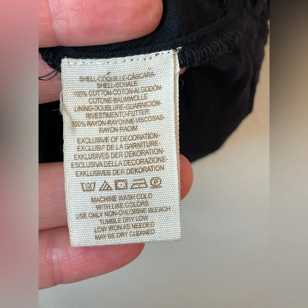 Free people Daniella Eyelet Elegant‎ Black Lace Mini Dress Size 2 - Image 12