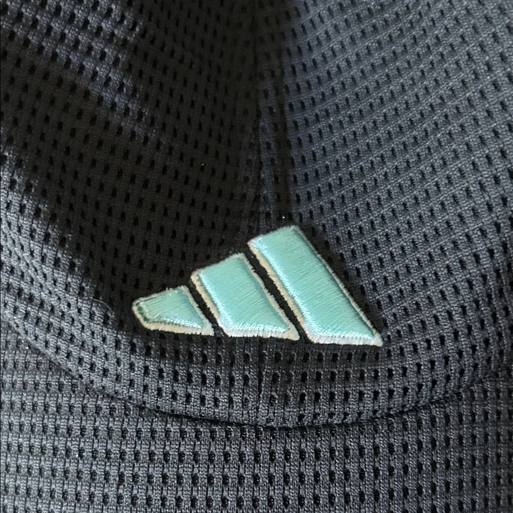 Adidas Black Cap with Aqua Accents - Image 3