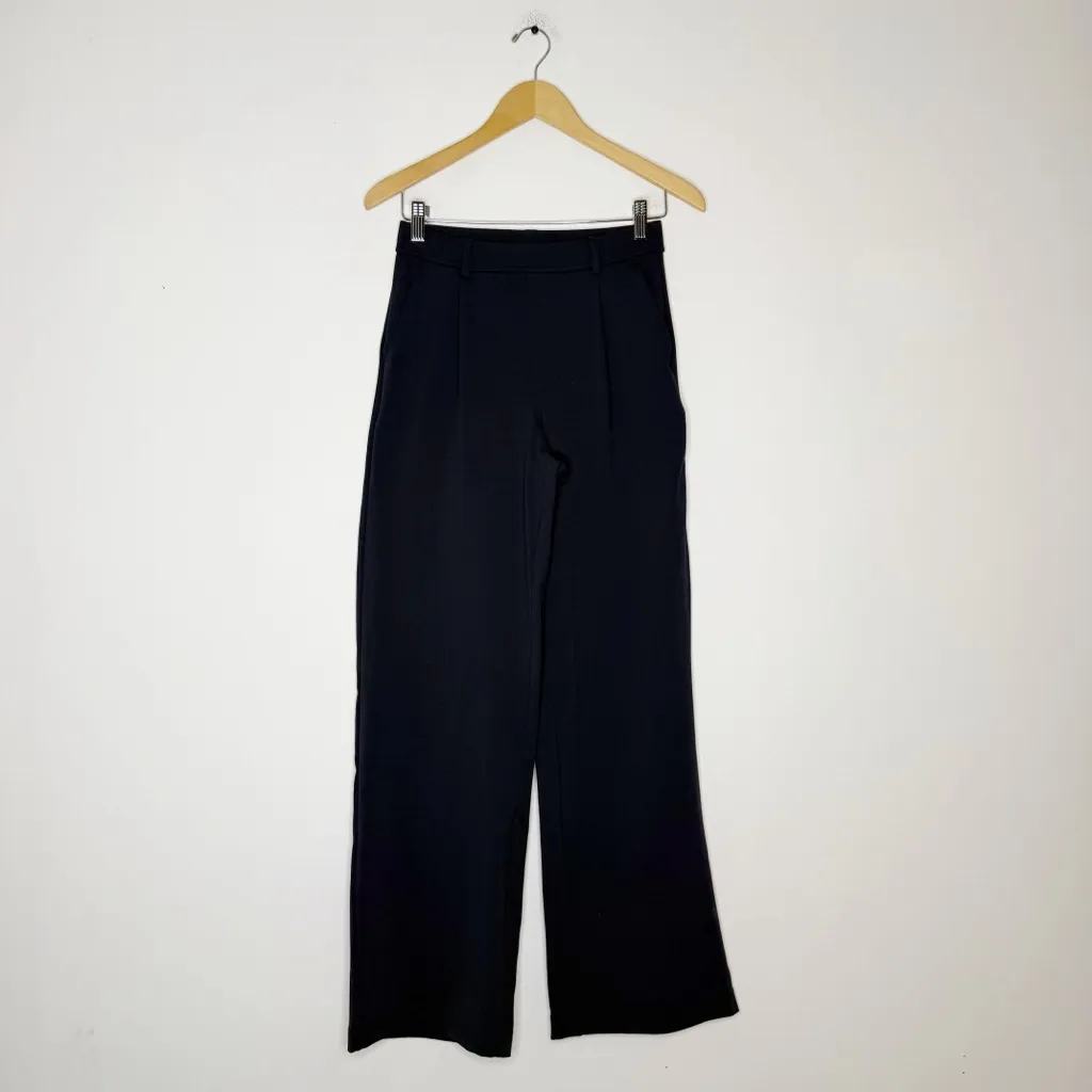 Halara XS Tall Navy Wide Leg Pants 02857107 | High Rise Stretch Dress Trousers - Image 4