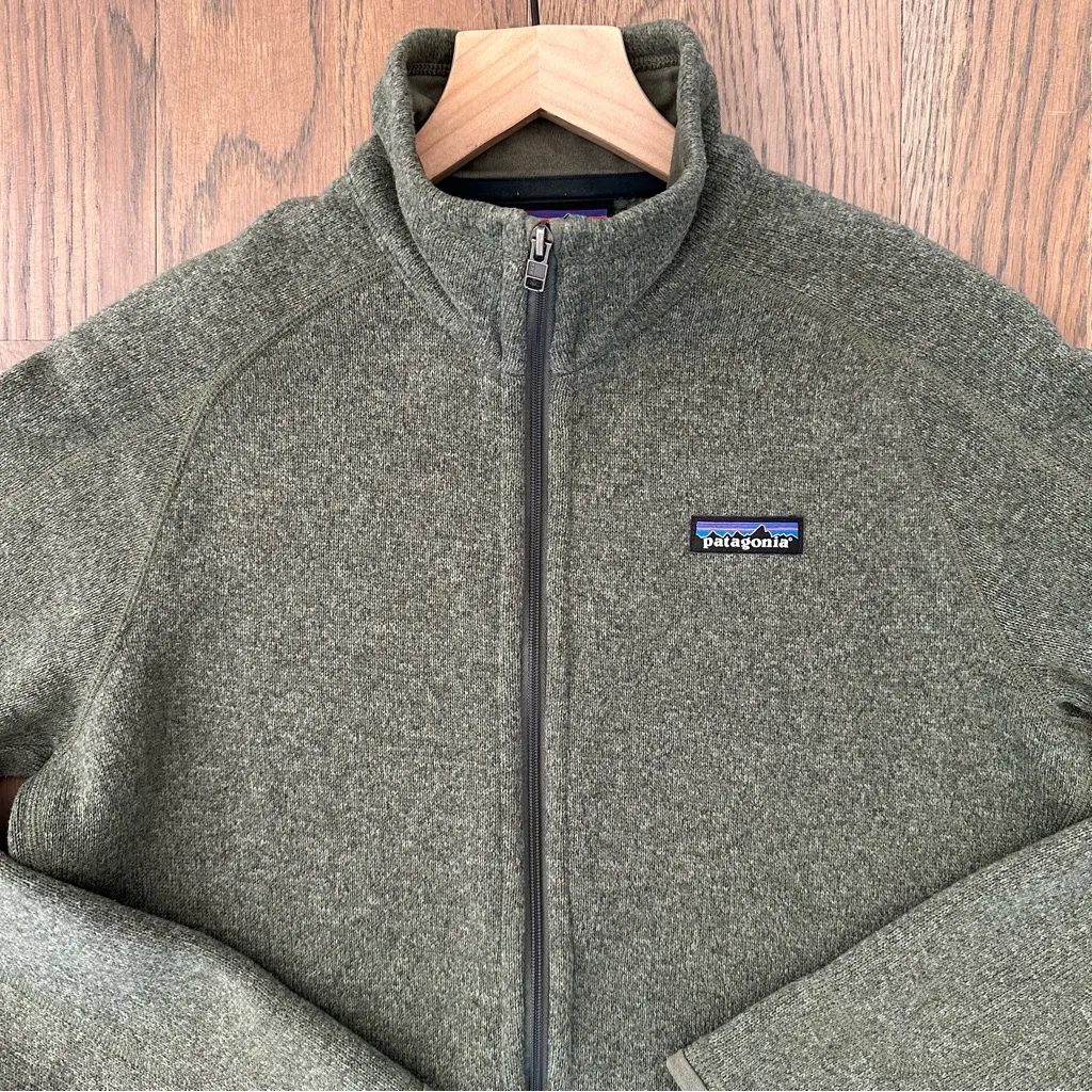 EUC Patagonia Women's Better Sweater Full Zip Fleece Jacket Industrial Green M - Image 3