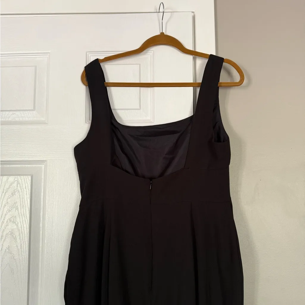 Amsale Black Formal Maxi Dress Gown Event Date Night Wedding Guest Elegant Size 16 - Image 7