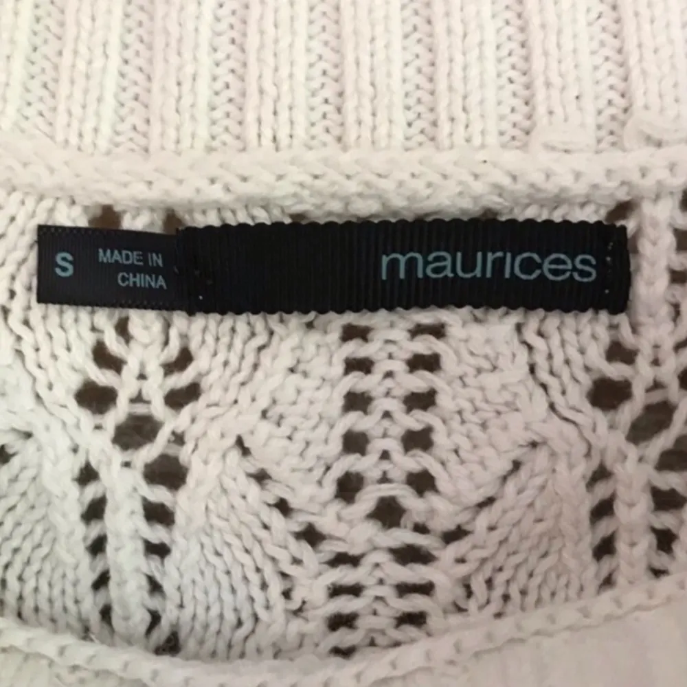 Vintage Maurices cap sleeve open knit tunic sweater dress size small - Image 7