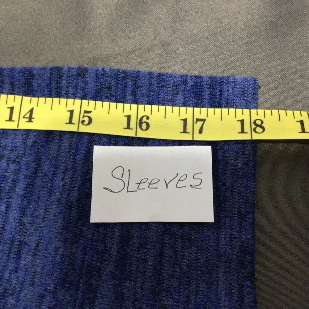 Pure‎ Essence Womens Solid Blue V - Image 6