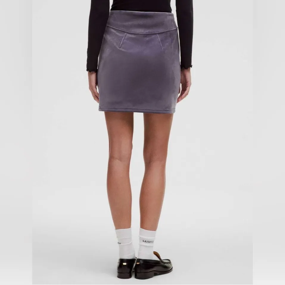 Rare Lululemon Scuba High-Rise Mini Skirt Velvet Nightfall NWOT Retired - Image 3