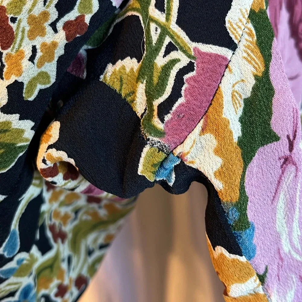 Betsey Johnson Vintage Y2K Floral Wide Leg Pants - Image 4