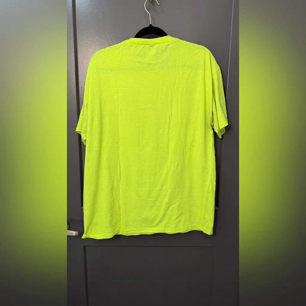God Is Dope Neon Yellow T - Image 3