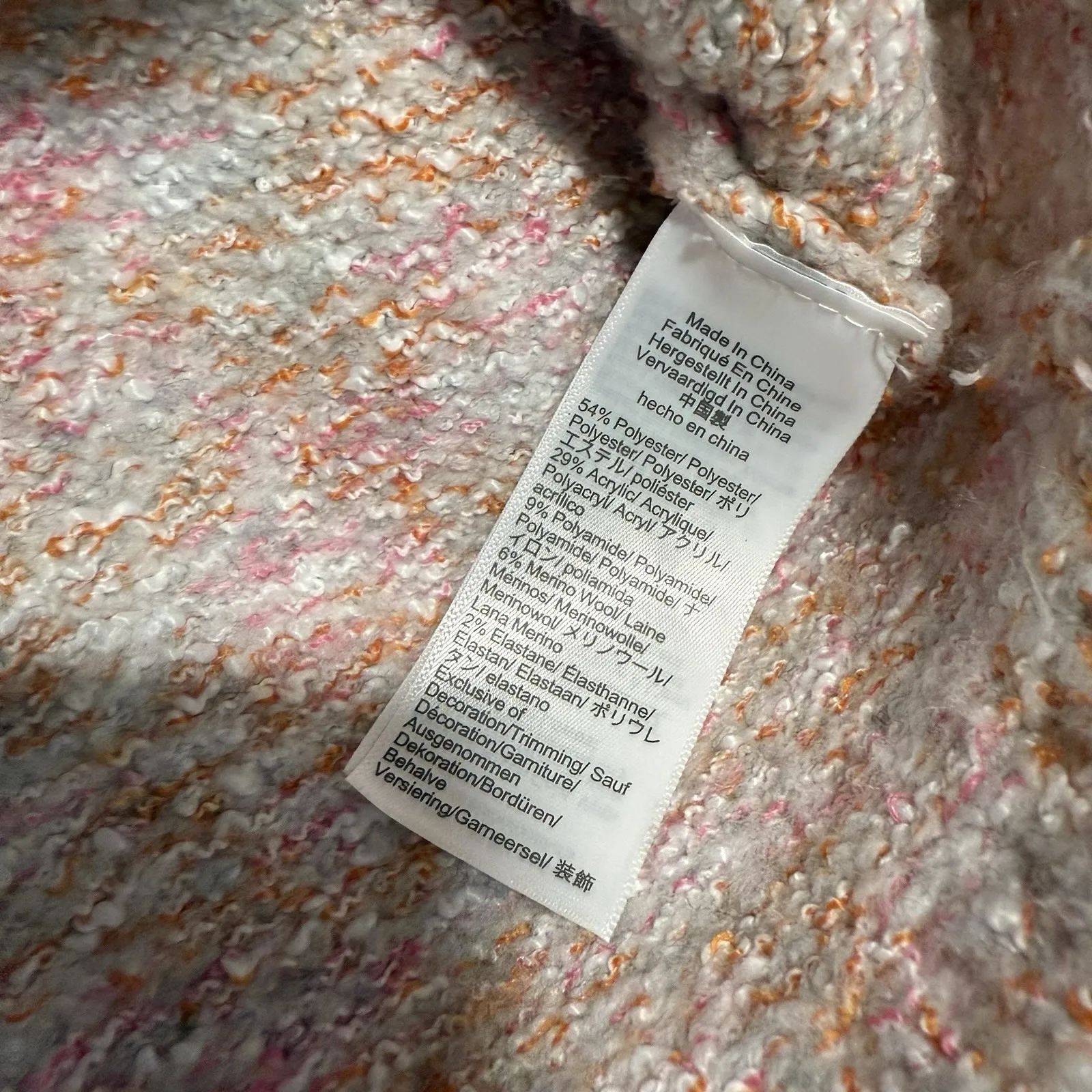 J. Crew Marled Sweater Lady Jacket in Ice Pink Size Medium‎ - Image 5