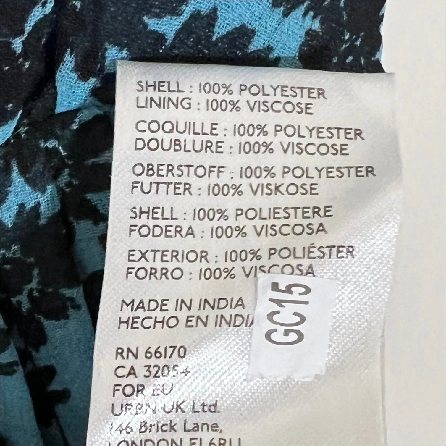 NWT Urban Outfitters Justine Lace Up Dress in Blue Floral Size XS - Image 11