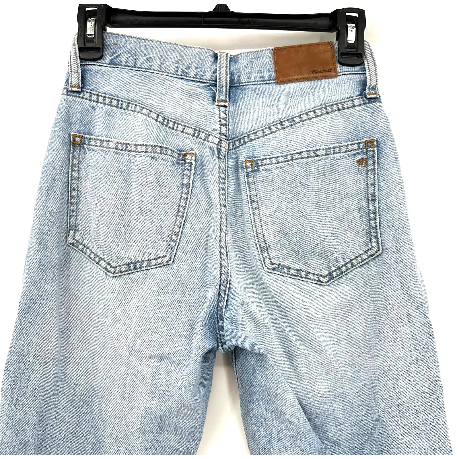 Madewell size 23 the perfect vintage jean‎ light wash 100% cotton blue jeans - Image 4