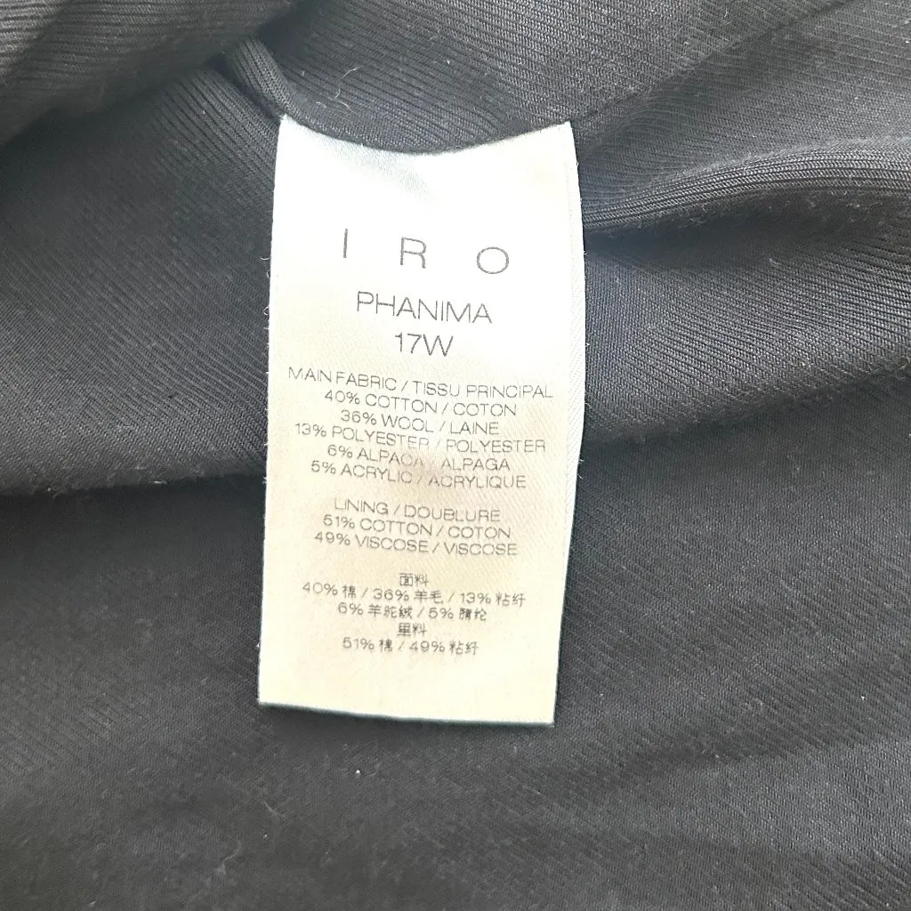 IRO Phanima Wool Boucle Oversized Coat in Grey Size XS - IT 34 - Image 9