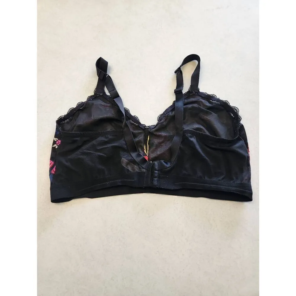 Auden Lightly Lined Triangle bralette Black Lace size 3X - Image 2