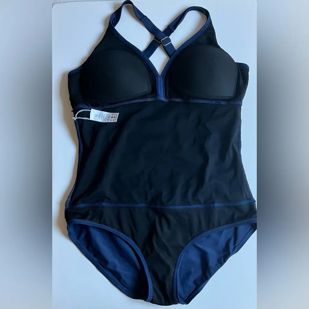 Classic Pin Up Swimsuit•Sz xl 14/16 Blue - Image 6