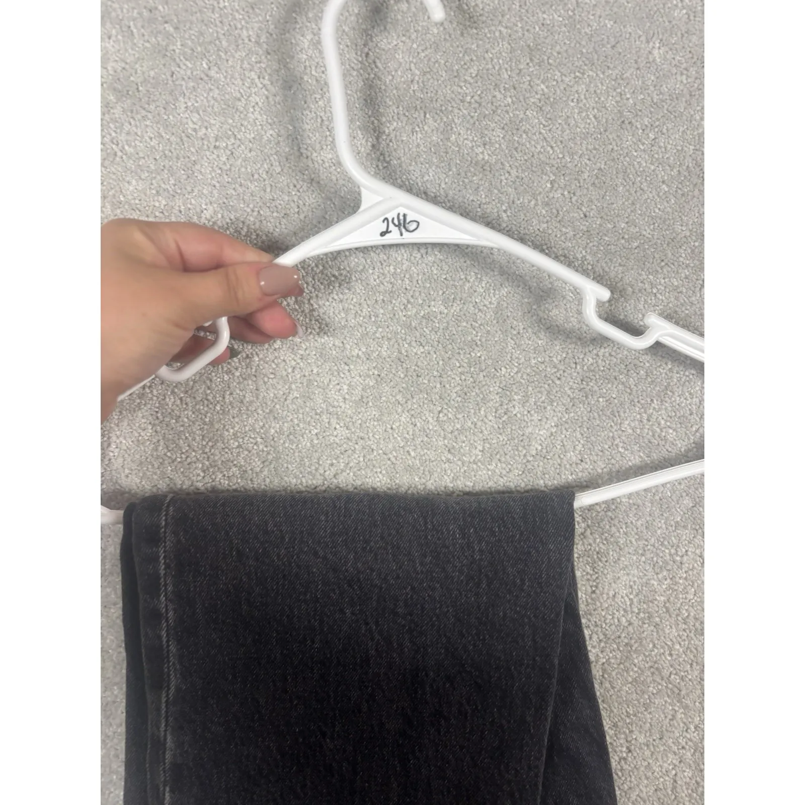 abercrombie and fitch the straight mid rise 25/0r black gray wash jeans - Image 11