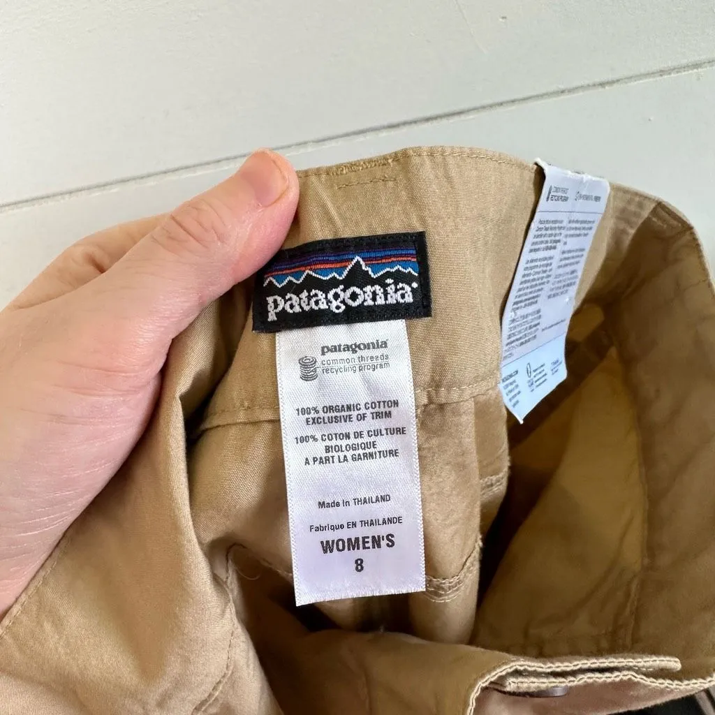 Patagonia Women’s 8 Khaki Super Cali Pants Organic Cotton NWT - Image 8