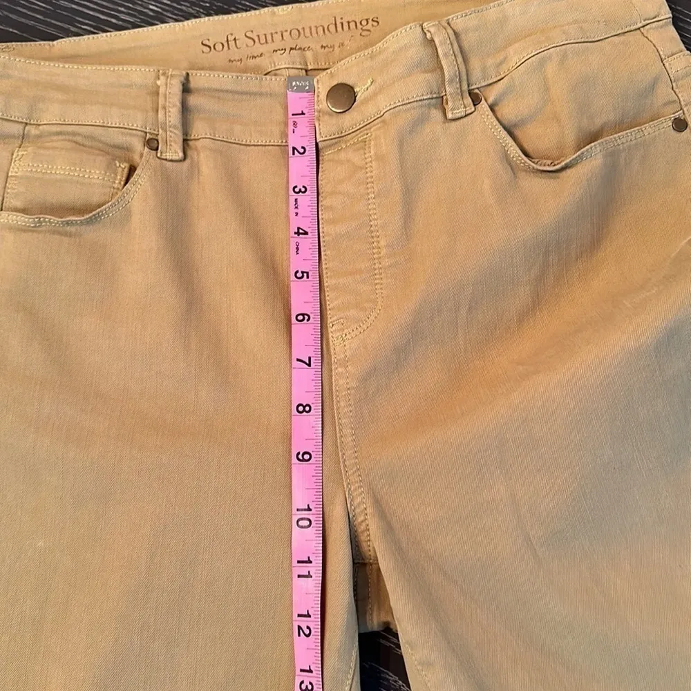 Soft Surroundings Green Ankle Stretch Jeggings, Size Medium - Image 7