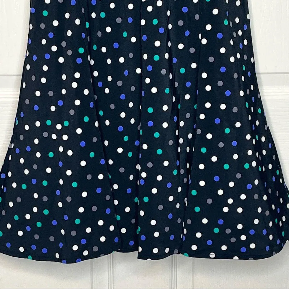 Party Dot Sz 14 Polka Dot Swim Dress One Piece Swimsuit Black - Image 8