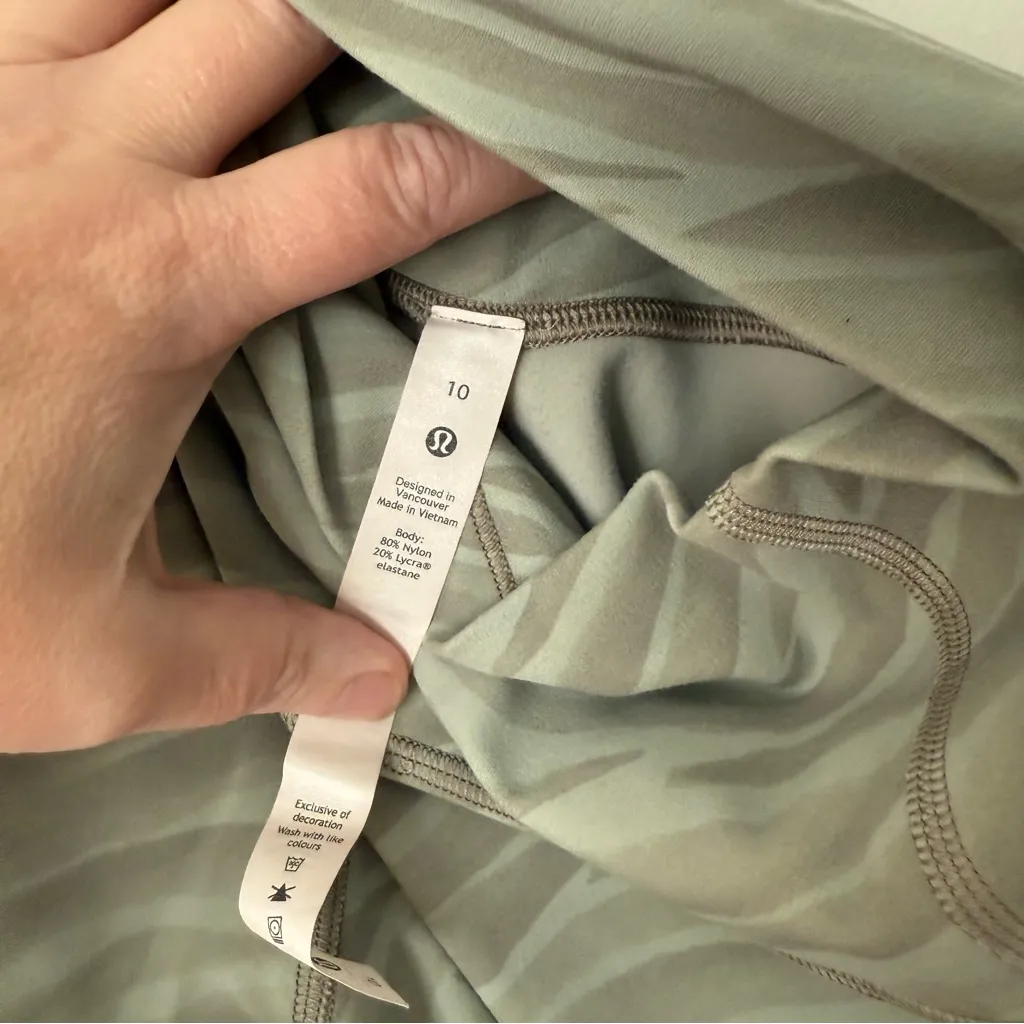 Lululemon Align Short 8" - Green Fern Multi - Image 6