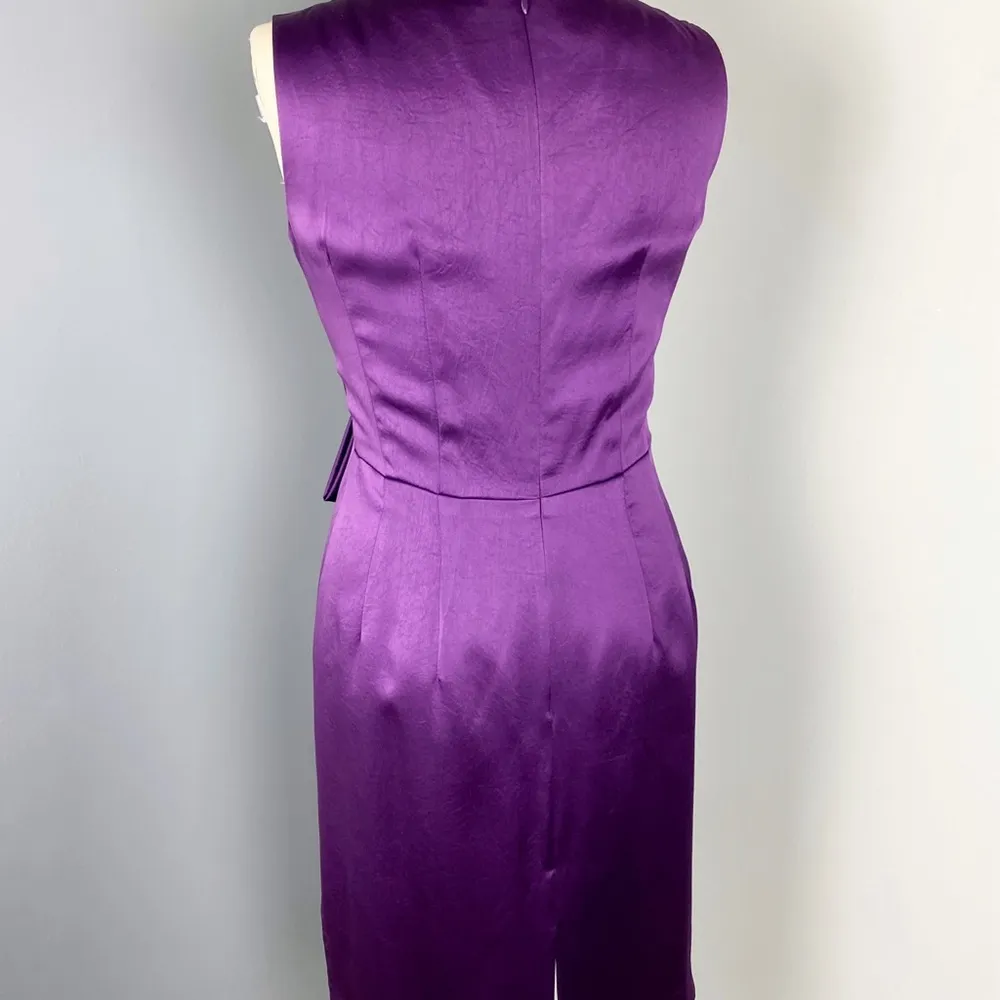 Women's Katie Mae V-Neck Sleeveless Dress Purple Size 4 - Image 4