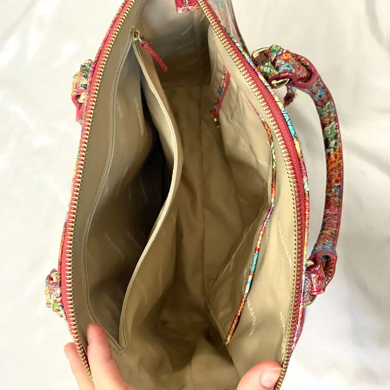 Brahmin Melbourne Collection Large Duxbury Reservoir Top Handle Dome Satchel Bag - Image 6