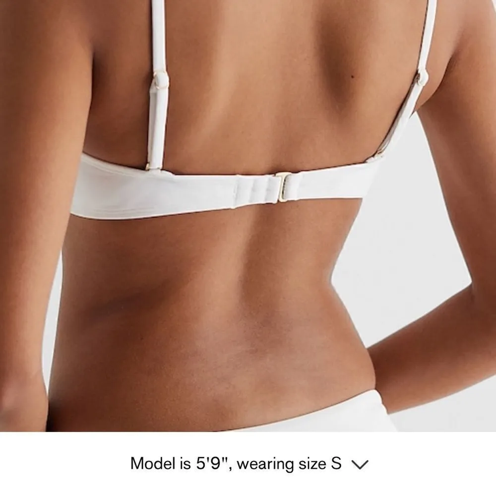 NWT EXPRESS white bikini top with copper detailing size Medium - Image 3