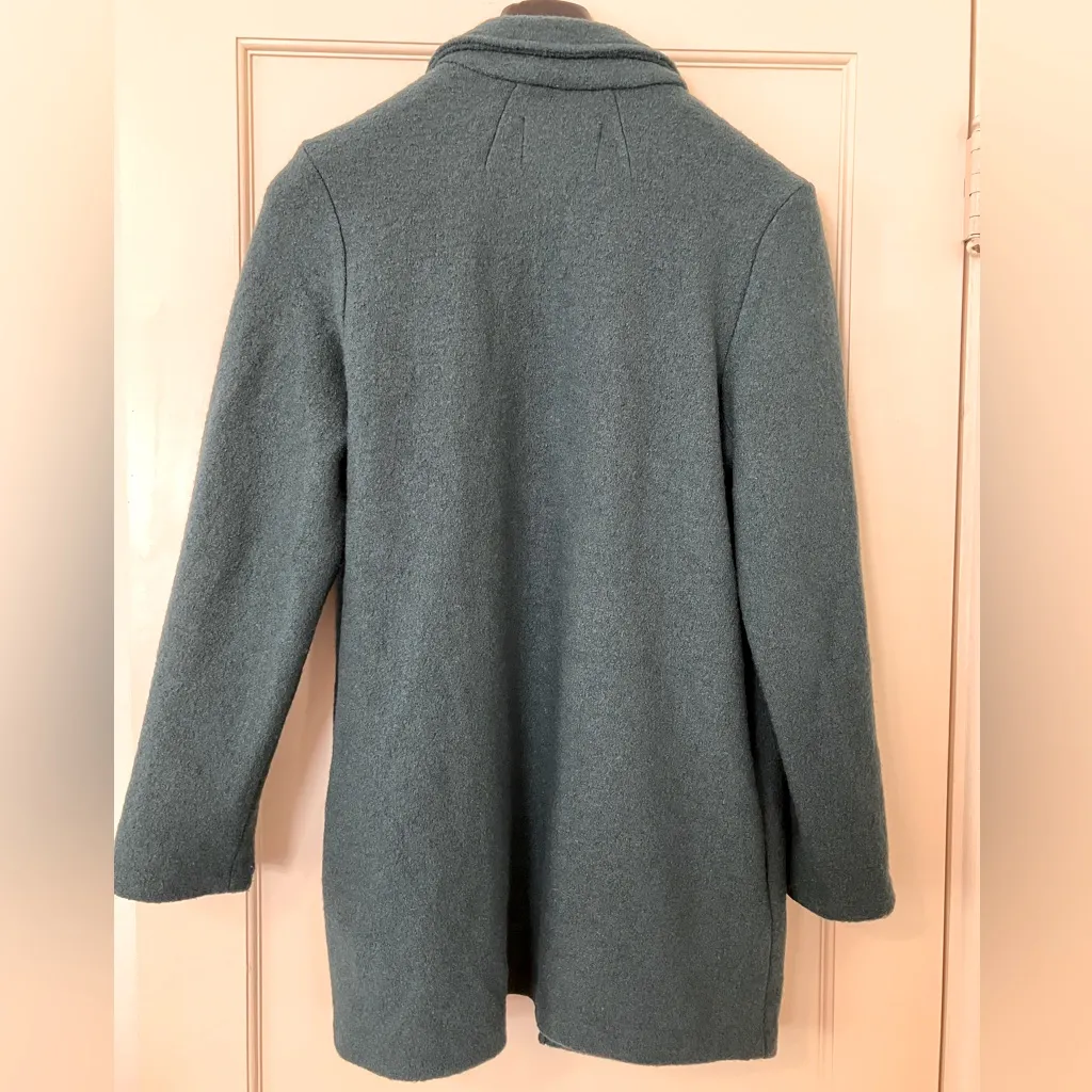 Rachel Zoe Green Wool Blend Coat M - Image 2