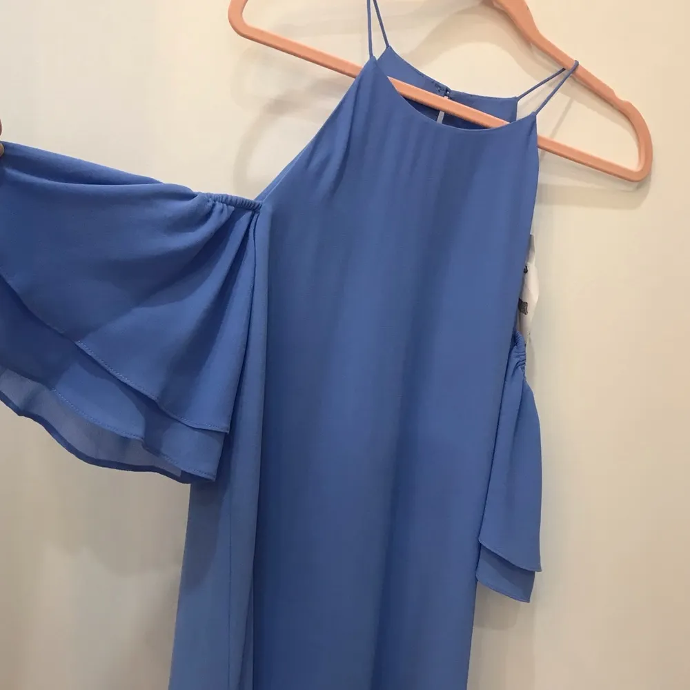 NWT Naked Zebra Cold shoulder periwinkle dress small - Image 3