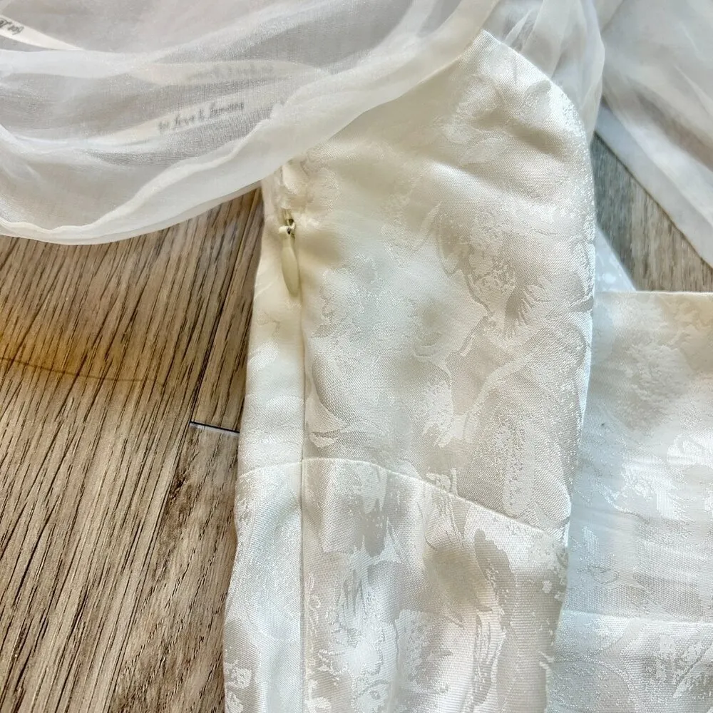 For Love & Lemons Gabrielle Mini Puff Dress in White Size XS - Image 12