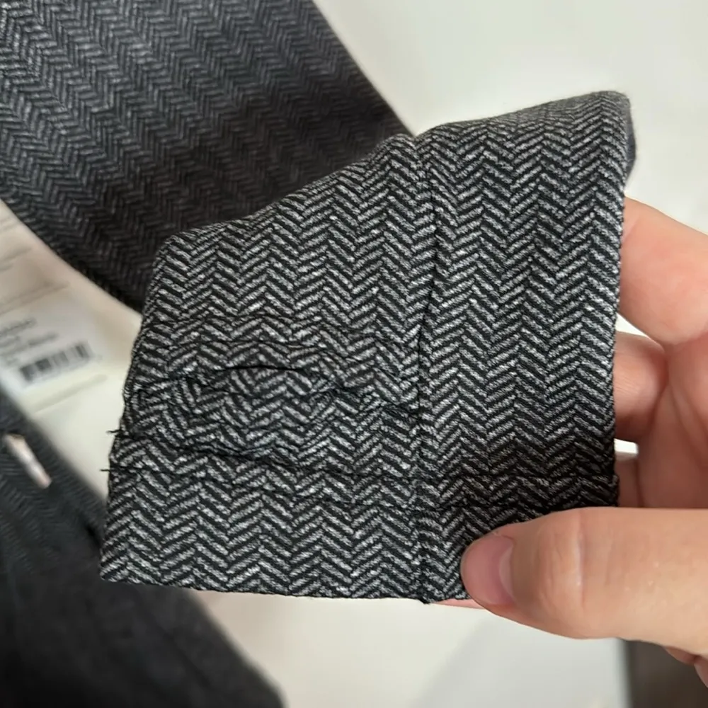 Mondetta Peek B granite melange herringbone fitted hoodie longsleeve size XS - Image 7