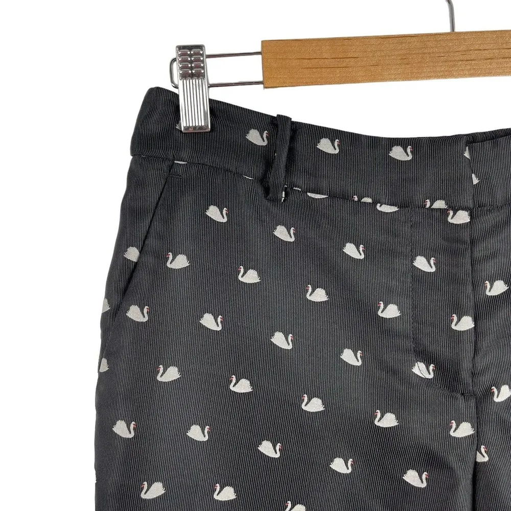 RSVP By Talbots Dress Ankle Hampshire Pants Black Swans High Waisted Size 4P - Image 5