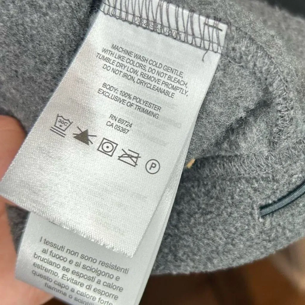 Columbia Women’s Fleece Zip-Up Jacket – Charcoal Gray, Size M - Image 8