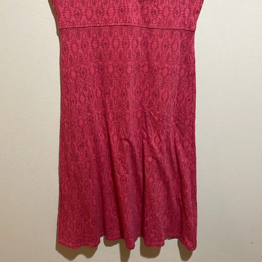 Toad & Co Rosemarie Dress Pink Sorbet Tapestry Print Pattern Outdoor Size XS - Image 5