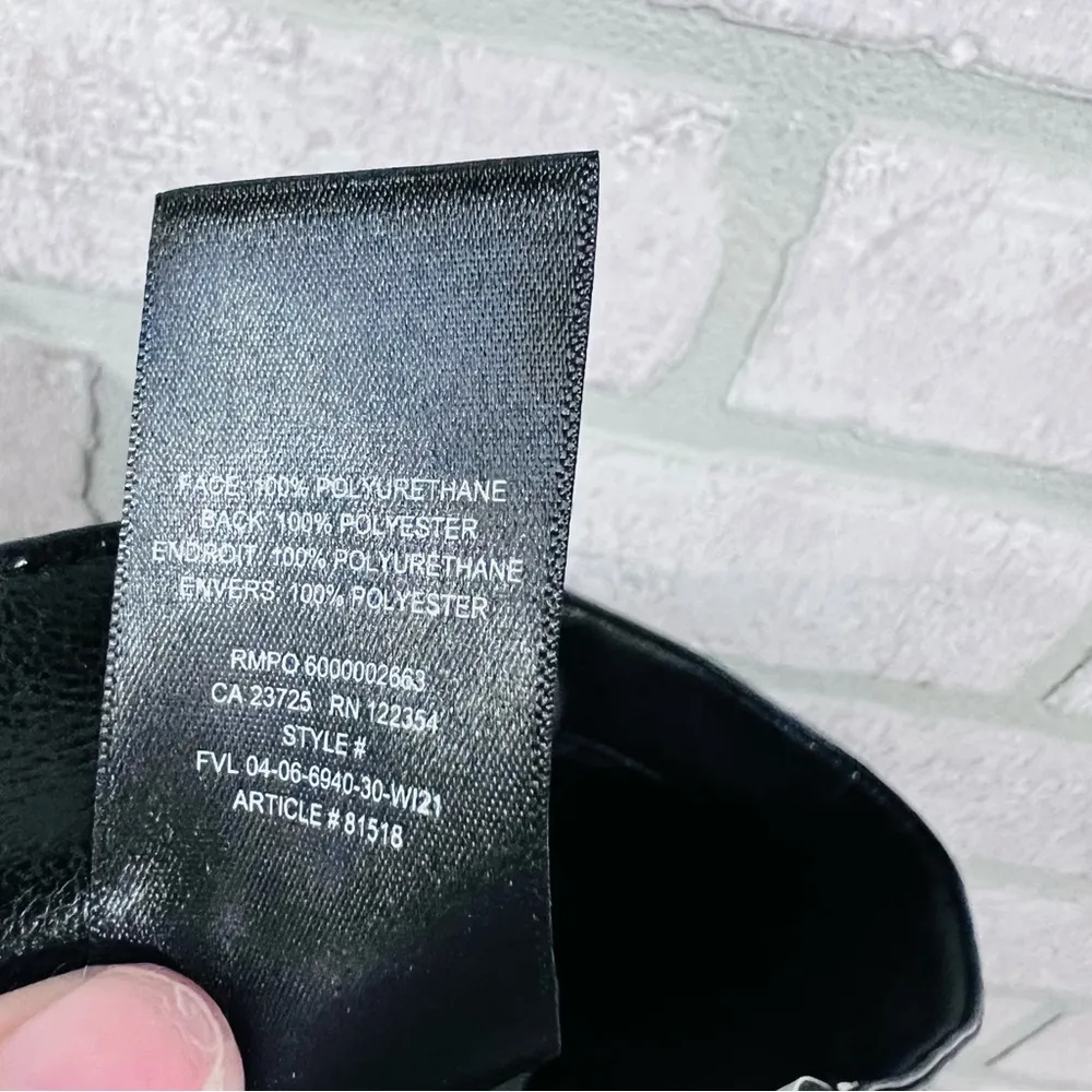 Aritzia Wilfred The Melina High Waist Straight Leg Faux Leather Pants Size 0 - Image 10