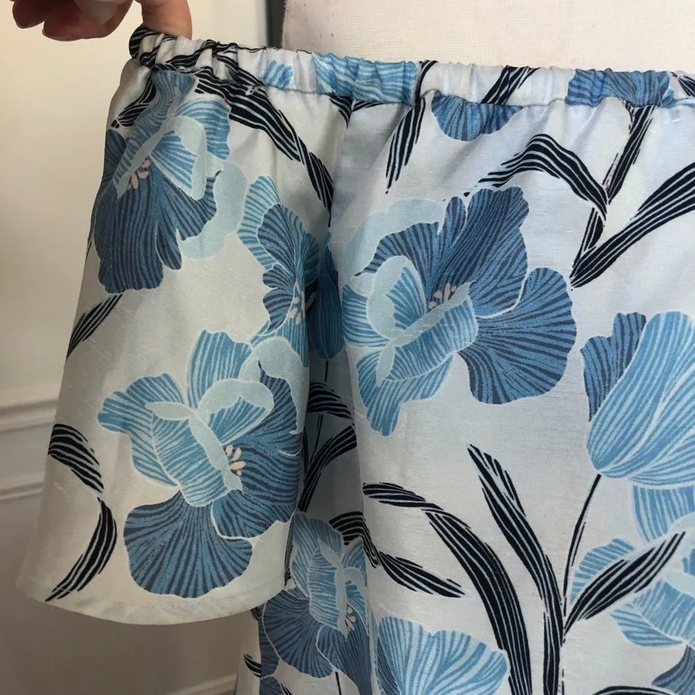 Keepsake the Label Foundations Blue Floral Crop Swing Top S - Image 3