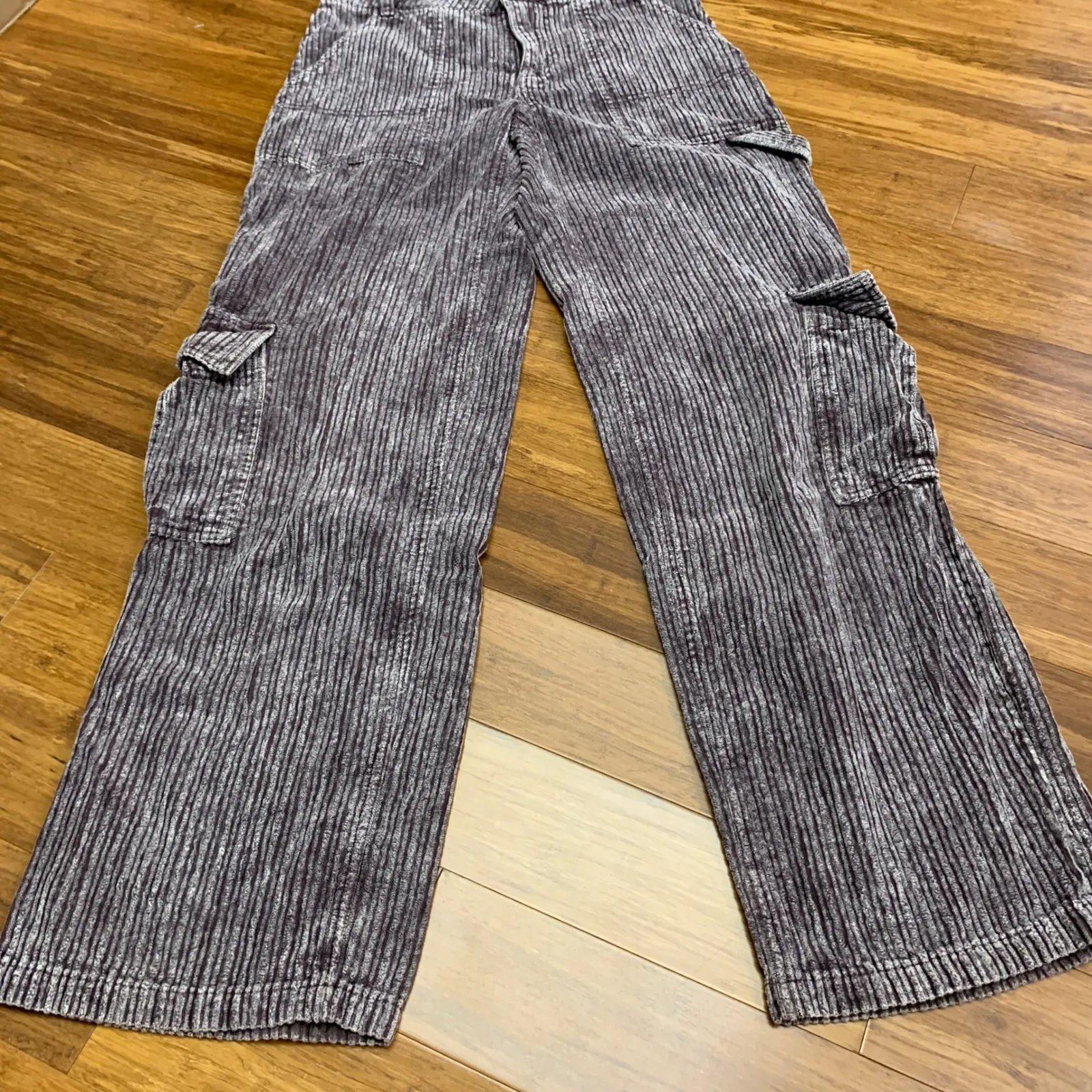BDG Urban Outfitters Corduroy Pants Womens Size 0 Cargo Stripe Utility High Rise - Image 3
