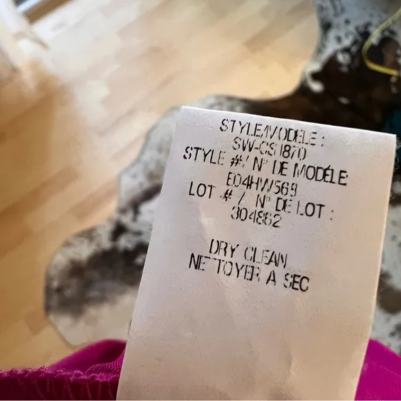 HELMUT LANG NWOT Faint Jersey Sleeveless Top in Fuchsia Size Medium‎ Open Back - Image 8