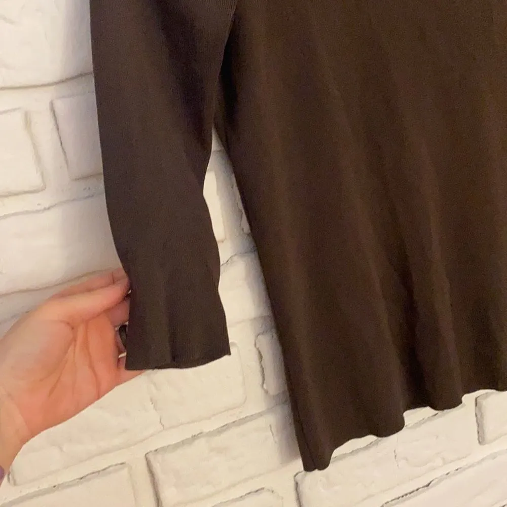 ZARA  knit top with beaded neckline size small - Image 5