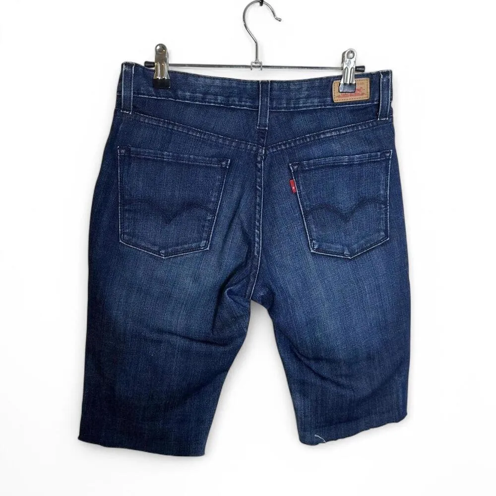 Levi's 553 blue denim capri shorts #denimshorts - Image 5