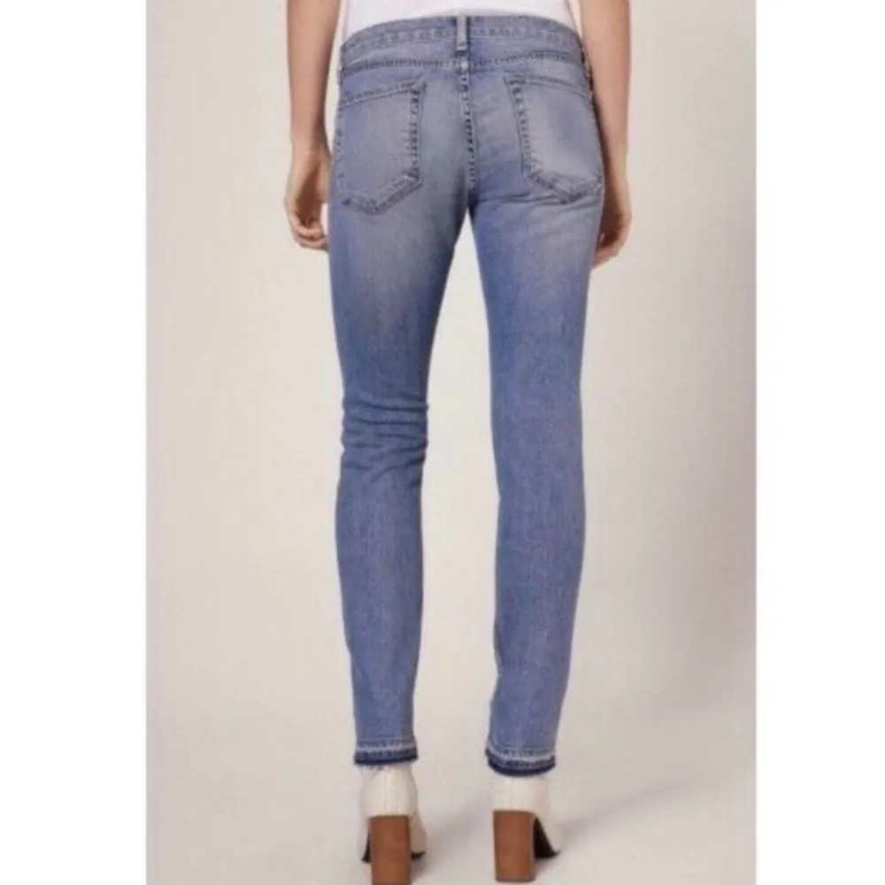 Rag & Bone Dre Slim Boyfriend Jeans Raw Hem Mid Rise Rove Blue Size 26 Straight - Image 2
