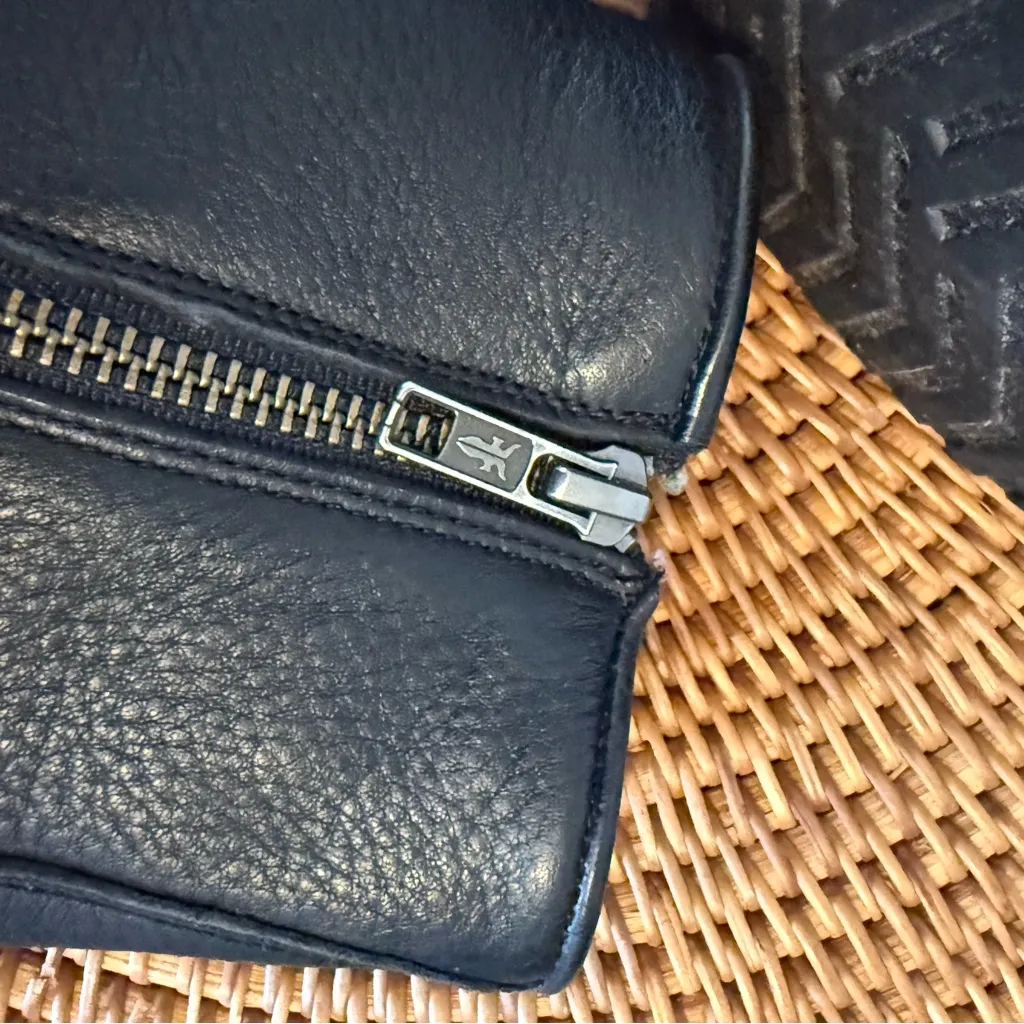 Frye  moto Vicky Black Leather Boots - Image 9