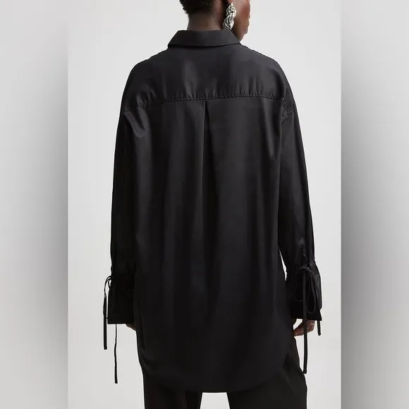 NA-KD Tie Sleeve Shirt - Image 2