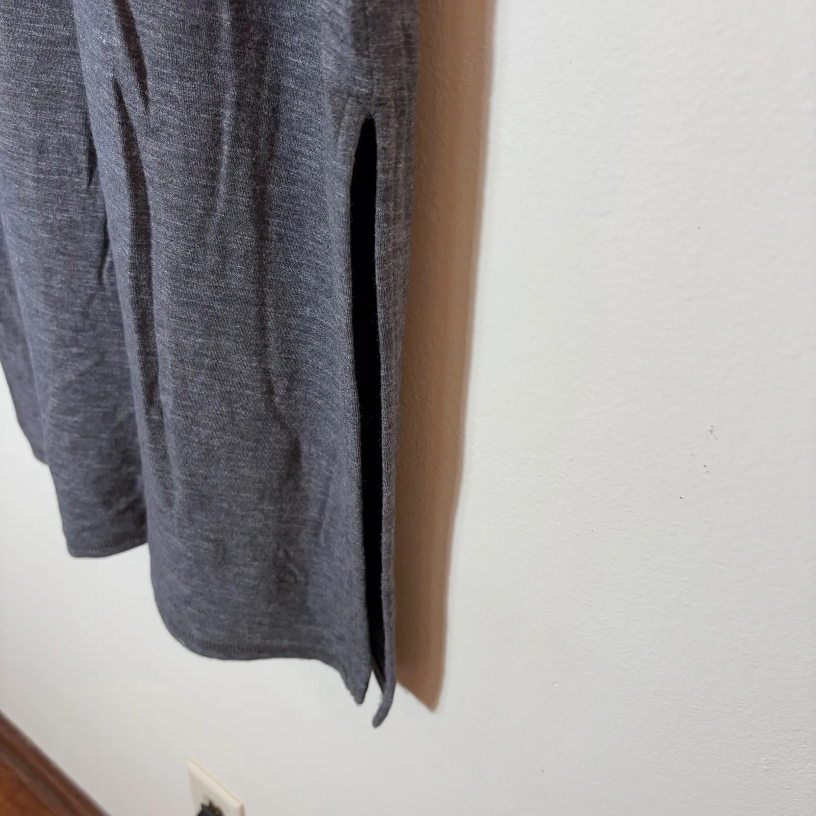 J.Jill Fit‎ XS Petite Gray Knit Maxi Dress Sleeveless Modal Stretch - Image 4